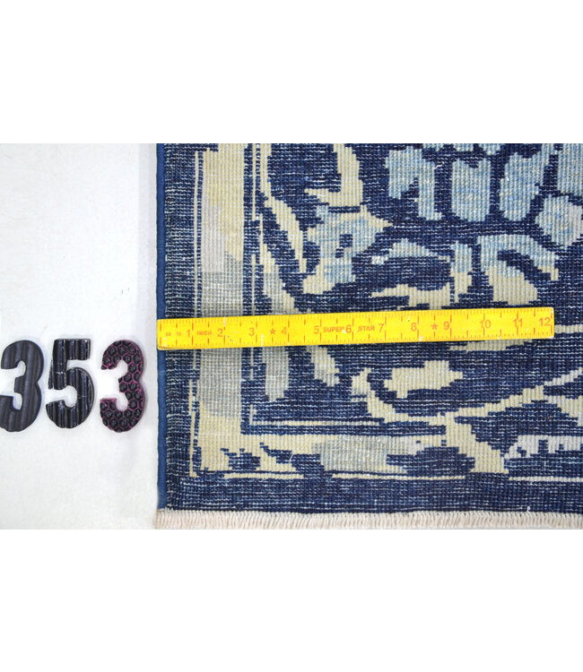 Blue Ziegler Rug – Hand-Knotted – 356 x 269 cm – Wool