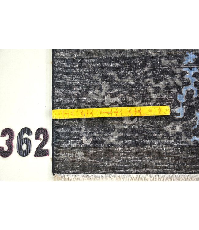 Blau Vintage Handgeknüpfter Wollteppich | Abmessungen: 297 x 199 cm