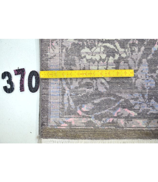 Grey Modern Rug – Hand-Knotted Wool – 294 x 198 cm