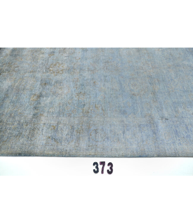 Grauer Moderner Teppich – Handgeknüpft aus Wolle – 265 x 179 cm