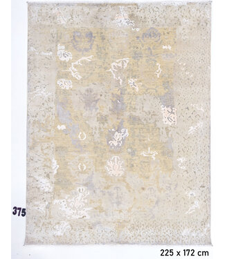 Zand-Beige Modern Vloerkleed – Handgeknoopt Wol – 225 x 172 cm