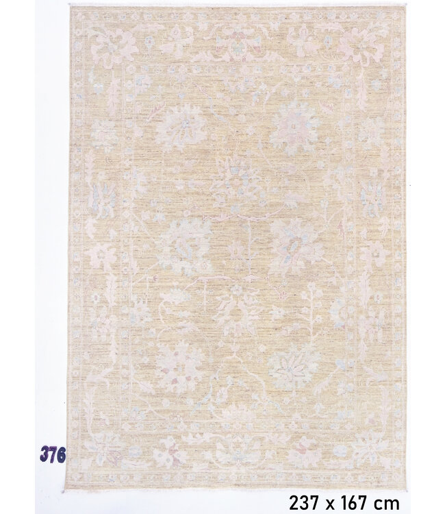 Beige Ziegler Rug – Hand-Knotted – 237 x 167 cm