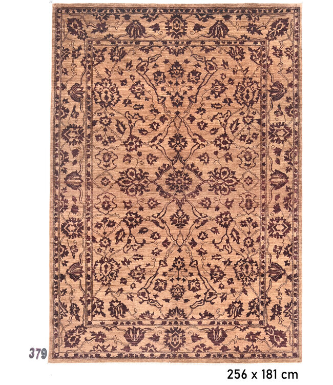 Brown Antique Persian Rug – Hand-knotted Wool Carpet – 203 x 150 cm