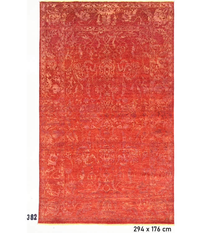 Rust Red Antique Ziegler Rug – Hand-knotted Wool Carpet – 290 x 195 cm