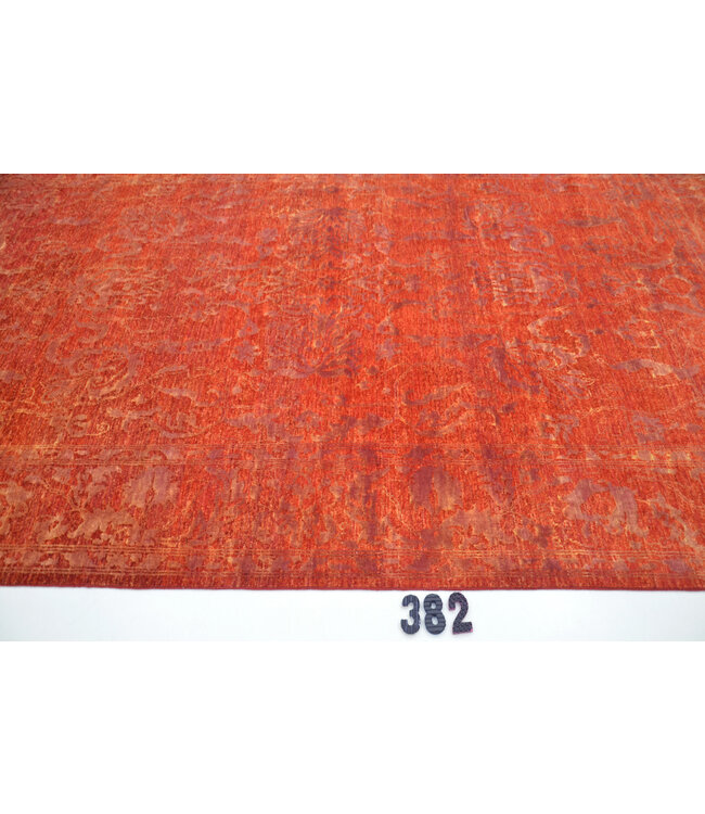 Rostroter Antiker Ziegler Teppich – handgeknüpfter Wollteppich – 290 x 195 cm