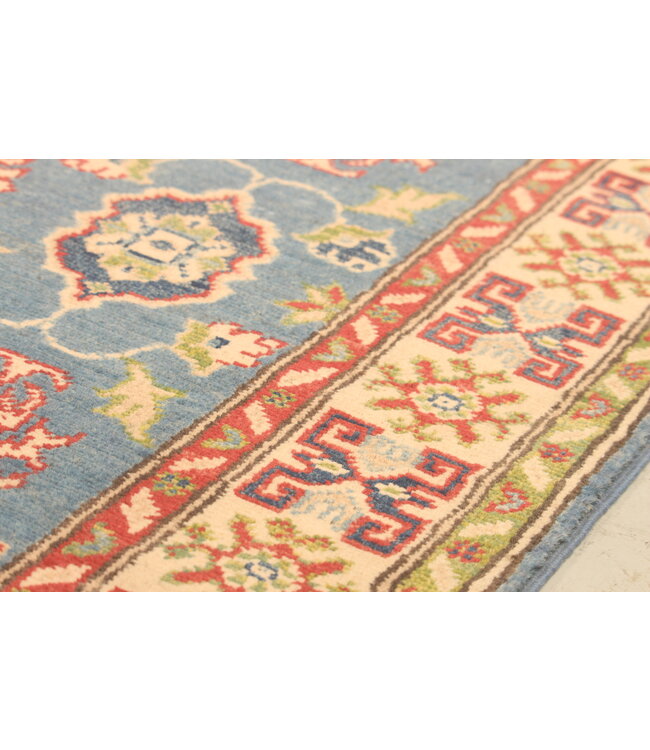 154x98cm Handgeknoopte Wol Kazak Tapijt – Authentiek Oosters Vloerkleed, Traditioneel Tribaal Design, Hoogwaardige Handgemaakte Wol Tapijt