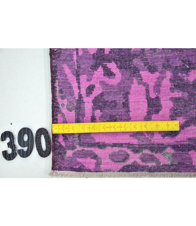 Purple Modern Pattern Hand-Knotted Wool Rug – 294 x 196 cm