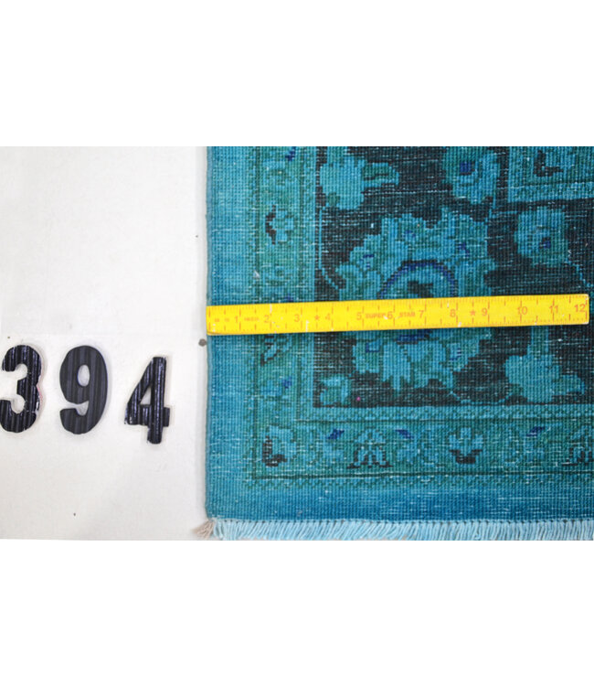 Turquoise Modern Vloerkleed – 289 x 204 cm – Handgeknoopt Wol