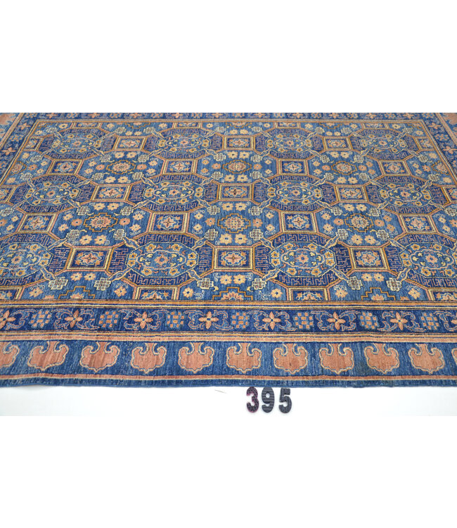 Blue Ziegler Rug – 266 x 181 cm – Hand-Knotted Wool