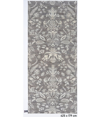 Grijs Modern Vloerkleed – 425 x 179 cm – Handgeknoopt Wol Grijs Modern Vloerkleed – 425 x 179 cm – Handgeknoopt Wol