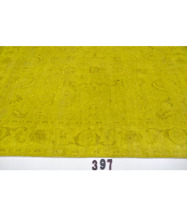 Limegroen Ziegler Vloerkleed – 233 x 196 cm – Handgeknoopt Wol