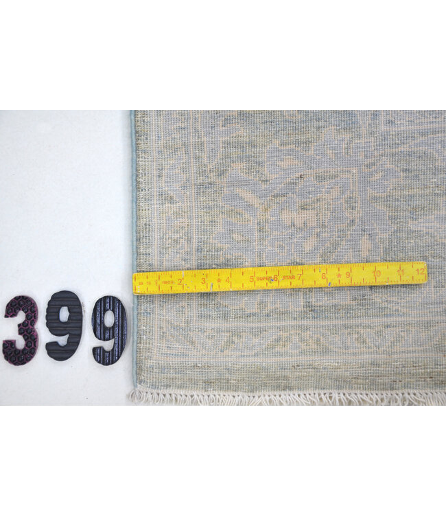 Light Blue Ziegler Rug – 278 x 182 cm – Hand-Knotted Wool