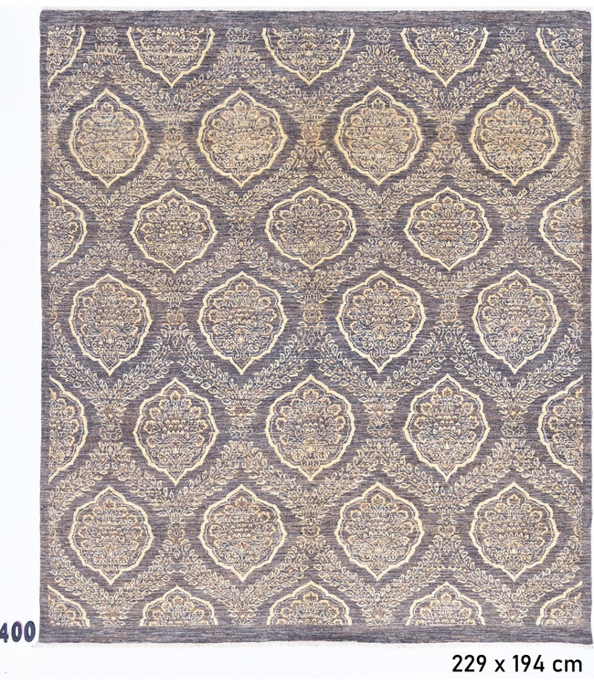 Bruin Vintage Vloerkleed – 229 x 194 cm – Handgeknoopt Wol