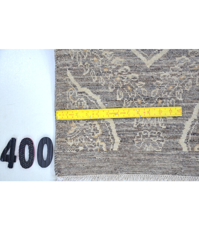 Braun Vintage Teppich – 229 x 194 cm – Handgeknüpft aus Wolle