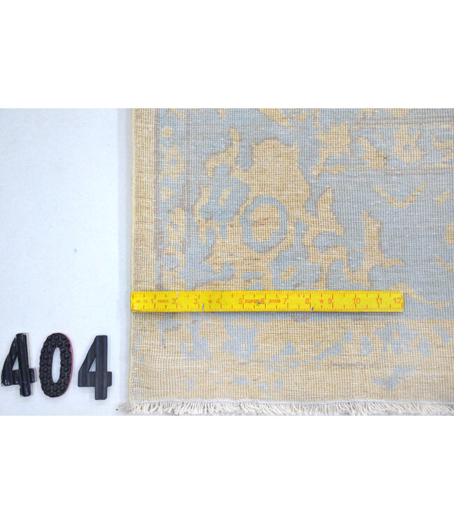 Beige-Blauw Modern Vloerkleed – 263 x 173 cm – Handgeknoopt Wol