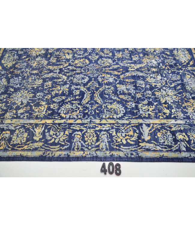 Dark Blue-Beige Ziegler Rug – 238 x 165 cm – Hand-Knotted Wool