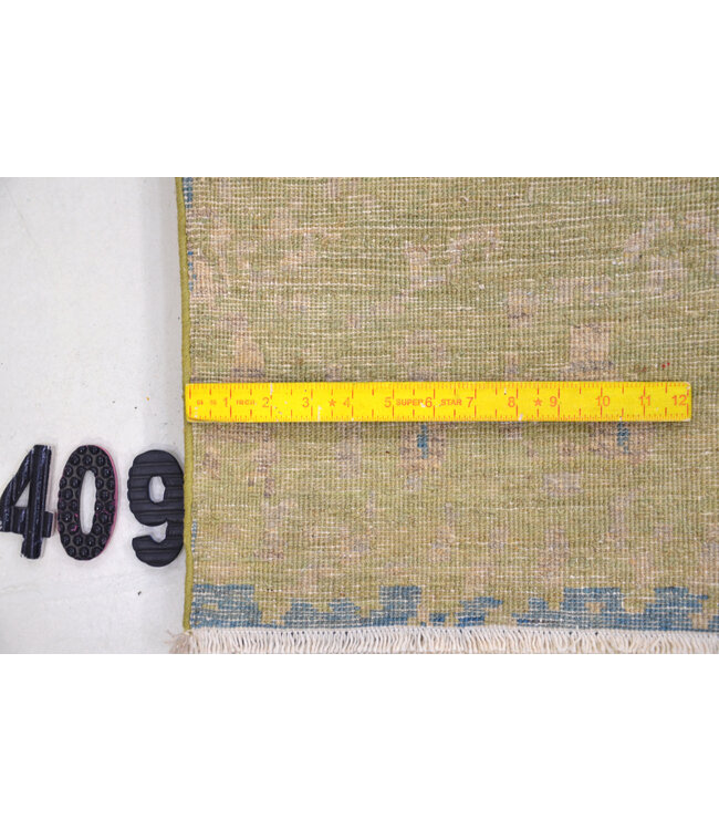 Groen-Blauw Modern Vloerkleed – 241 x 171 cm – Handgeknoopt Wol