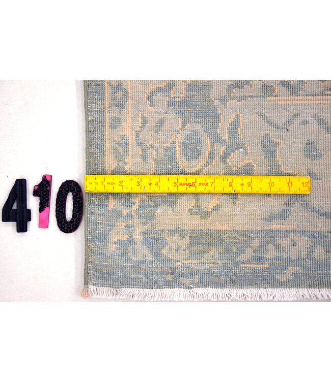 Blue Modern Pattern Hand-Knotted Wool Rug – 241 x 171 cm