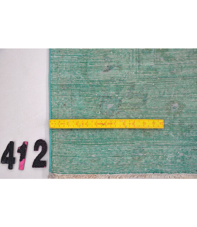 Green Modern Pattern Hand-Knotted Wool Rug – 233 x 162 cm