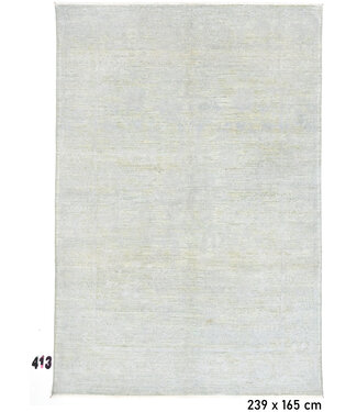 Light Grey Ziegler Pattern Hand-Knotted Wool Rug – 239 x 165 cm Light Grey Ziegler Pattern Hand-Knotted Wool Rug – 239 x 165 cm