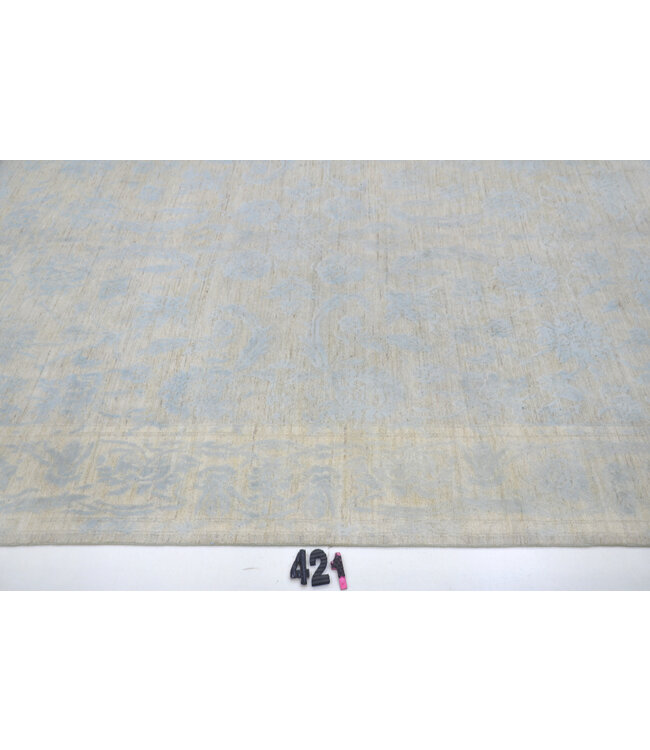 Hellblau, Muster: Vintage, Abmessungen: 293 x 198 cm