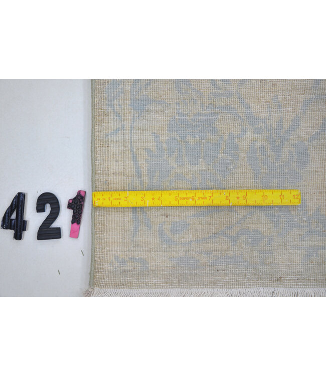 Lichtblauw, Patroon: Vintage, Afmetingen: 293 x 198 cm