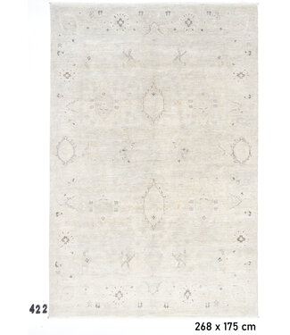 Grau, Muster: Ziegler, Abmessungen: 268 x 175 cm