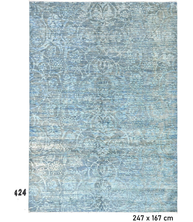 Blue, Pattern: Vintage, Dimensions: 247 x 167 cm