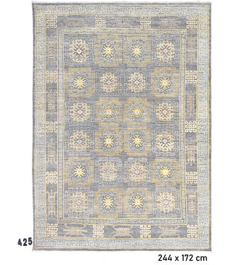 Grijs, Patroon: Kazak, Afmetingen: 244 x 172 cm Grijs, Patroon: Kazak, Afmetingen: 244 x 172 cm