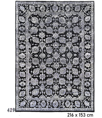 Black, Pattern: Ziegler, Dimensions: 216 x 153 cm Black, Pattern: Ziegler, Dimensions: 216 x 153 cm