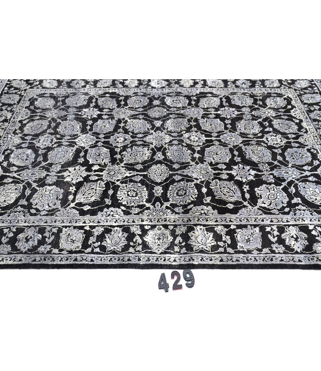 Zwart, Patroon: Ziegler, Afmetingen: 216 x 153 cm