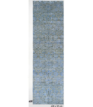 Blau, Muster: Vintage, Abmessungen: 430 x 121 cm