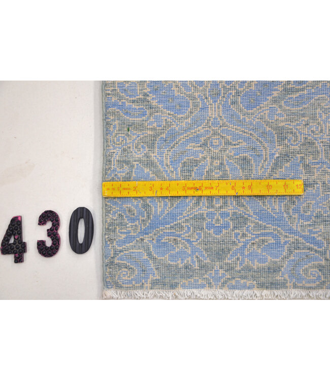 Blau, Muster: Vintage, Abmessungen: 430 x 121 cm