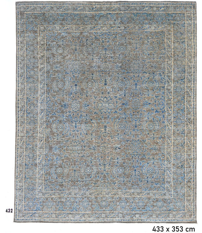 Gray, Pattern: Ziegler, Dimensions: 433 x 353 cm
