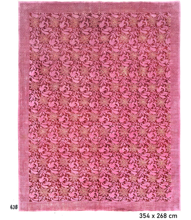 Roze, Patroon: Vintage, Afmetingen: 354 x 268 cm