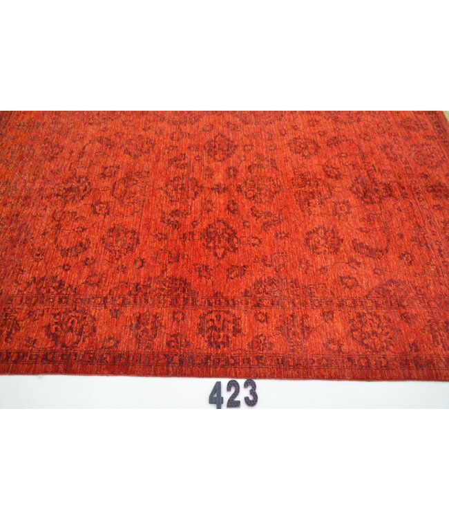 Rot, Muster: Vintage, Abmessungen: 244 x 166 cm