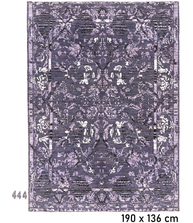 Paars, Patroon: Vintage, Afmetingen: 190 x 136 cm