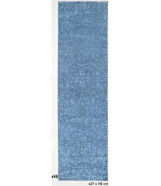 Blau, Muster: Vintage, Abmessungen: 427 x 118 cm