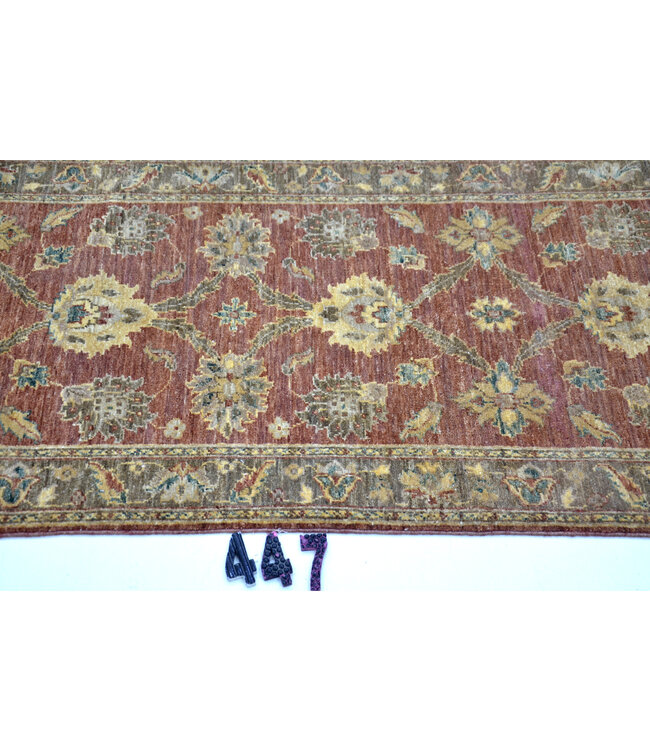 Rot, Muster: Kazak, Looper Teppich, Abmessungen: 289 x 074 cm