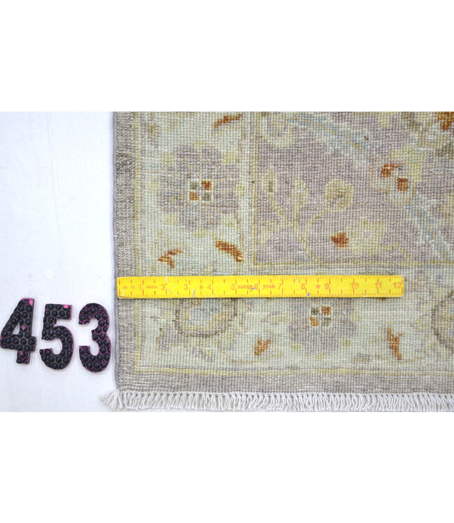 Light Grey & Ivory Ziegler Runner – Hand-Knotted – 480 x 074 cm – Wool