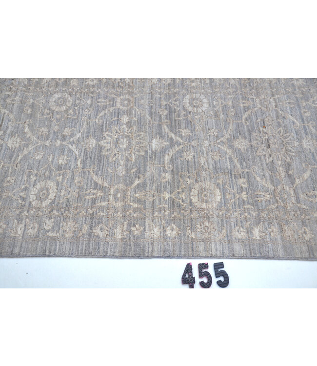 Grau & Beige Ziegler Läufer – Handgeknüpft – 295 x 081 cm – Wolle