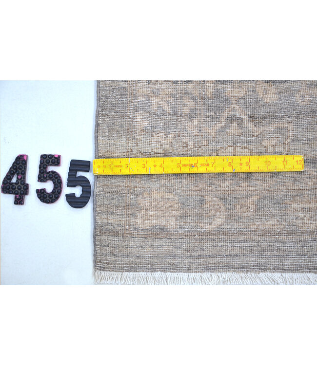 Grau & Beige Ziegler Läufer – Handgeknüpft – 295 x 081 cm – Wolle