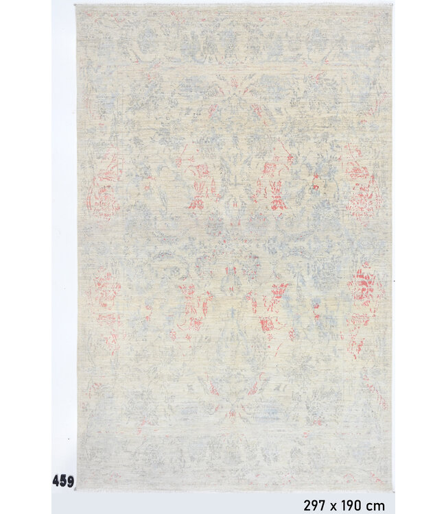 Vintage Handgeknüpfter Wollteppich - Ziegler Muster 297x190 cm