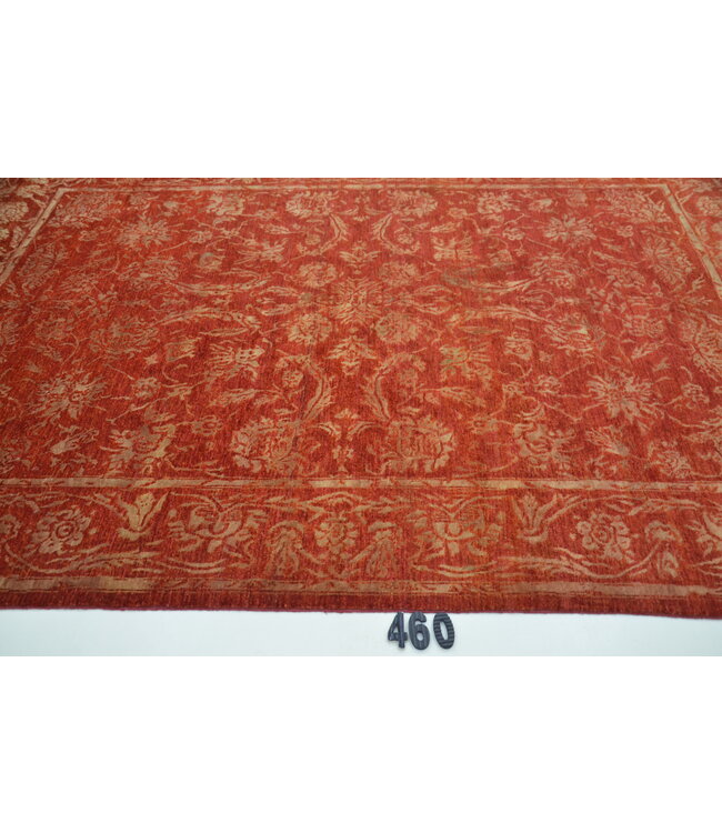 Roter Vintage Handgeknüpfter Wollteppich - Kazak Muster 286x198 cm