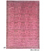 Pink Vintage Hand-Knotted Wool Rug - Antique Pattern 296x203 cm