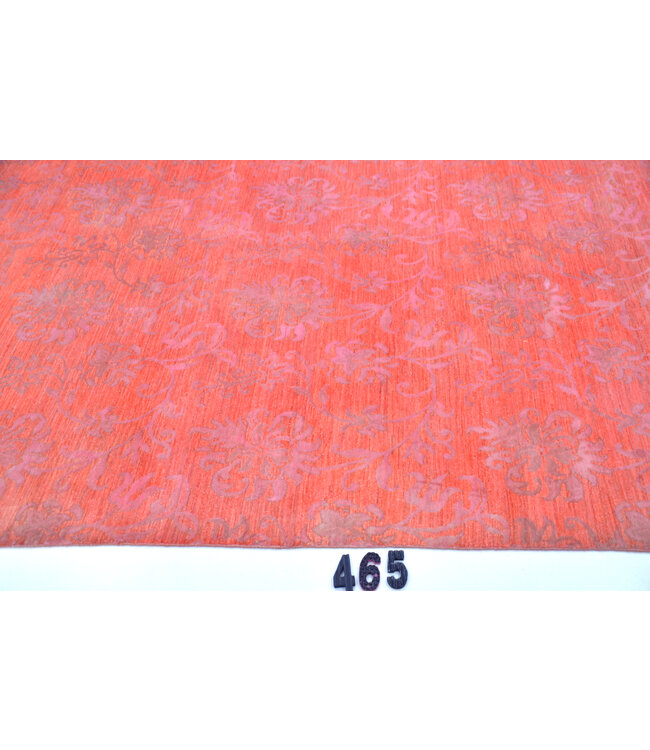 Rosa Vintage Handgeknüpfter Wollteppich - Ziegler Muster 278x178 cm