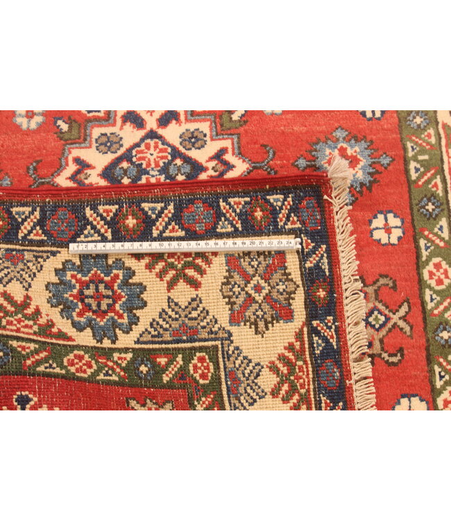 151x106cm Handgeknüpfter Woll Kazak Teppich – Authentischer Orientalischer Teppich, Traditionelles Tribal Design, Hochwertiger Handgefertigter Wollteppich