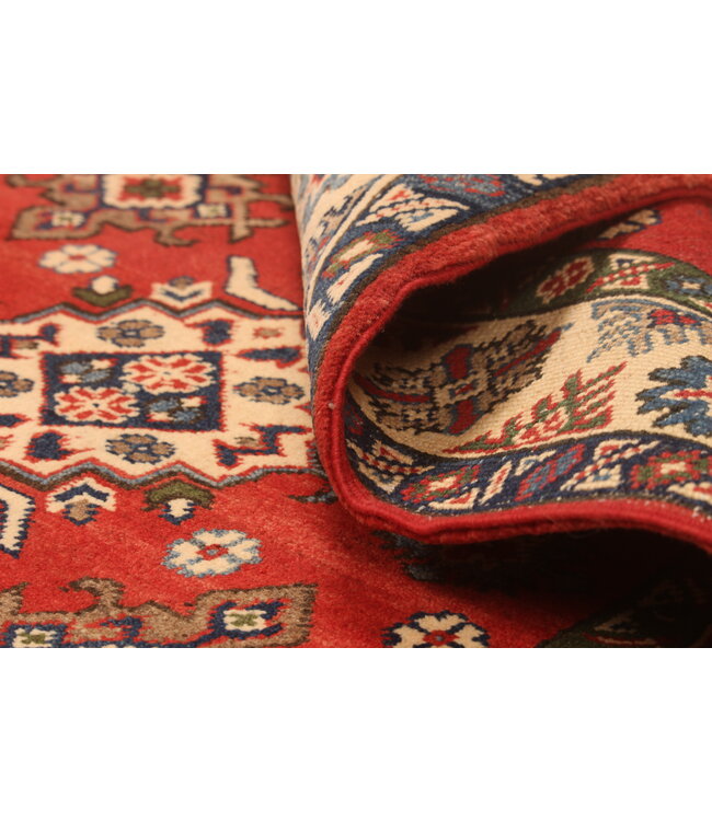 151x106cm Handgeknüpfter Woll Kazak Teppich – Authentischer Orientalischer Teppich, Traditionelles Tribal Design, Hochwertiger Handgefertigter Wollteppich