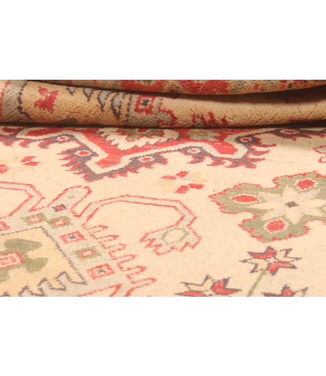 154x100cm Handgeknüpfter Woll Kazak Teppich – Authentischer Orientalischer Teppich, Traditionelles Tribal Design, Hochwertiger Handgefertigter Wollteppich