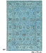Turquoise Ziegler Pattern Hand-Knotted Wool Rug – 256 x 175 cm